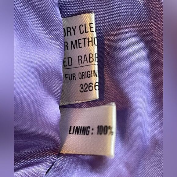 Scandinavian Fur Company black fur coat real Rabbit fur coat. Medium - Picture 6 of 14